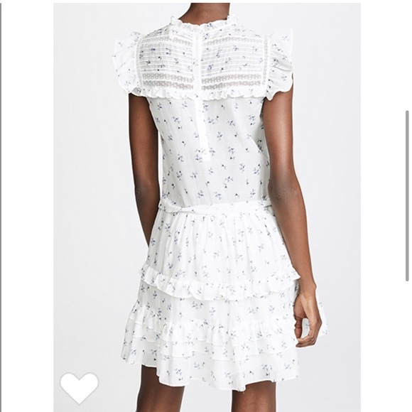 Rebecca Taylor Ruffle Floral Dress Size 2 - Picture 5 of 12
